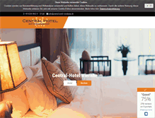 Tablet Screenshot of central-hotel-viernheim.de